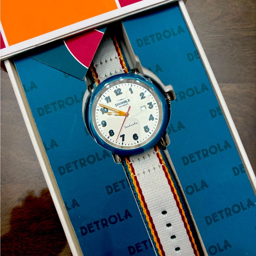 Authentic Limited Edition Shinola Watch- Detrola- Detroit Teal 1996-2001